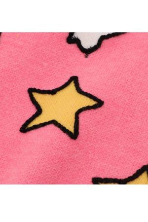 Style Core Aesthetics, New Style Trends Cute Rabbit & Star Pattern Sweater