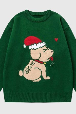 Style Core Aesthetics, New Style Trends Cute Santa Dog Sweater