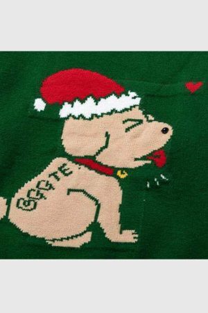 Style Core Aesthetics, New Style Trends Cute Santa Dog Sweater