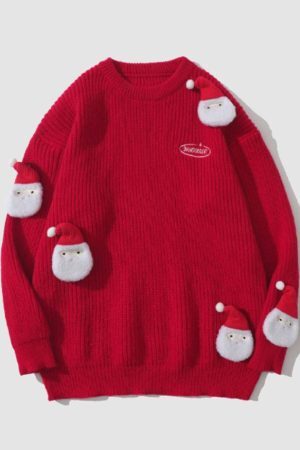 Style Core Aesthetics, New Style Trends Cute Santa Doll Sweater