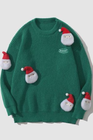 Style Core Aesthetics, New Style Trends Cute Santa Doll Sweater