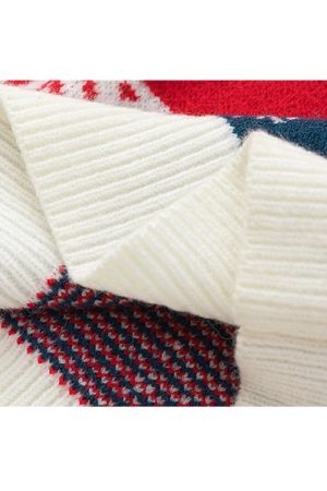 Style Core Aesthetics, New Style Trends Cute Santa Embroidered Pullover