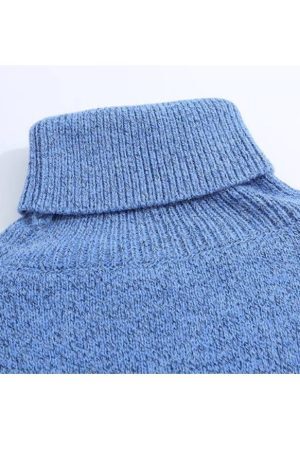 Style Core Aesthetics, New Style Trends Cute Shark Pattern Turtleneck Sweater