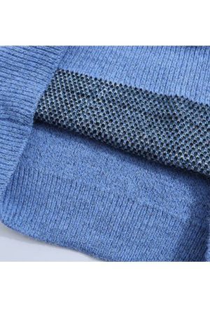 Style Core Aesthetics, New Style Trends Cute Shark Pattern Turtleneck Sweater