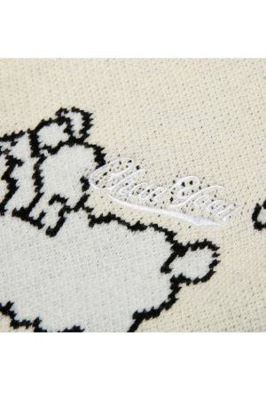 Style Core Aesthetics, New Style Trends Cute Sheep Cardigan