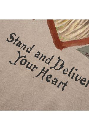 Style Core Aesthetics, New Style Trends Deliver Your Heart Print Tee