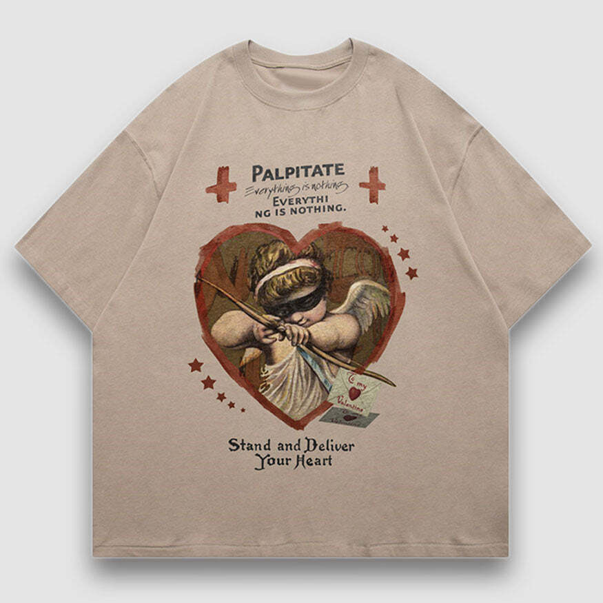 Style Core Aesthetics, New Style Trends Deliver Your Heart Print Tee