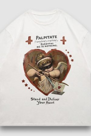Style Core Aesthetics, New Style Trends Deliver Your Heart Print Tee