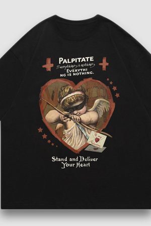 Style Core Aesthetics, New Style Trends Deliver Your Heart Print Tee