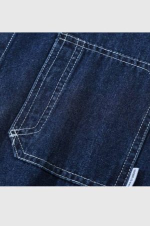 Style Core Aesthetics, New Style Trends Denim Multi-pocket Shirts