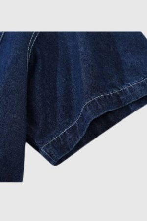 Style Core Aesthetics, New Style Trends Denim Multi-pocket Shirts