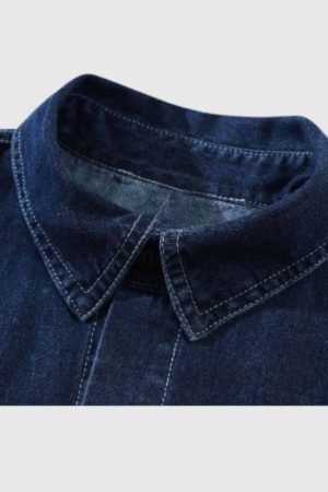 Style Core Aesthetics, New Style Trends Denim Multi-pocket Shirts