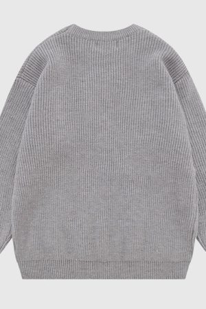 Style Core Aesthetics, New Style Trends Denim Patchwork Design Pullover