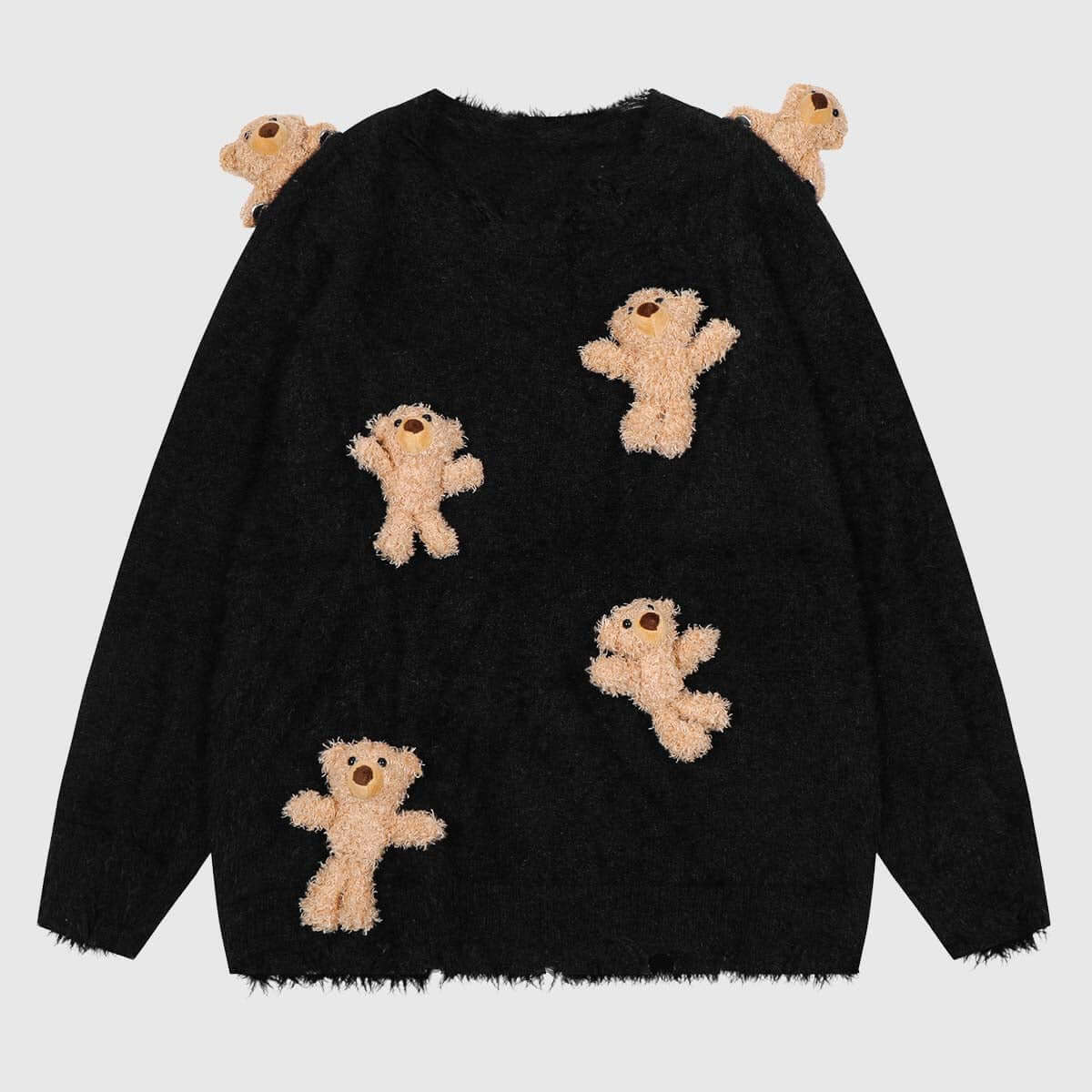Style Core Aesthetics, New Style Trends Detachable Bear Knit Sweater