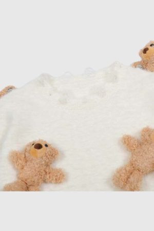 Style Core Aesthetics, New Style Trends Detachable Bear Sweater
