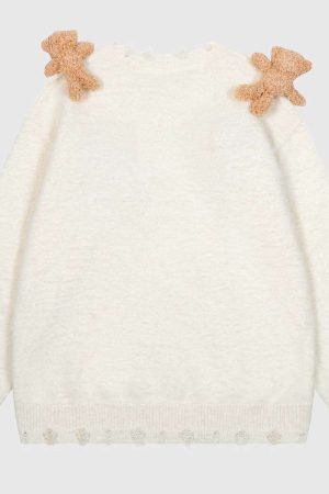 Style Core Aesthetics, New Style Trends Detachable Bear Sweater