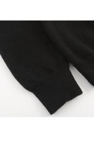 Style Core Aesthetics, New Style Trends Detachable Color Block Zipper Sweater