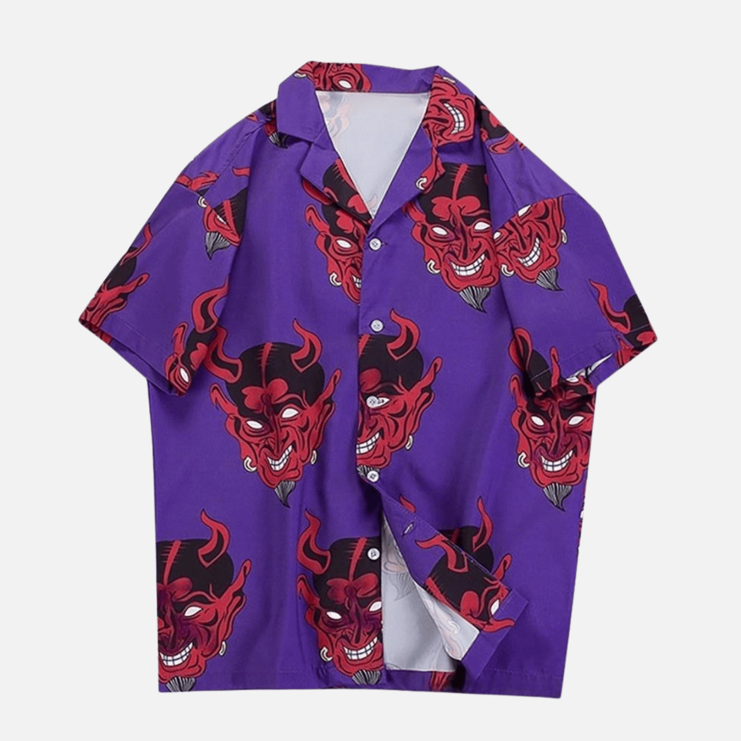 Style Core Aesthetics, New Style Trends Devil Print Summer Shirt