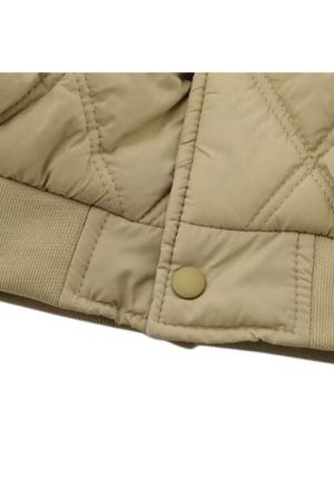 Style Core Aesthetics, New Style Trends Diamond Pattern Vintage Baseball Jacket