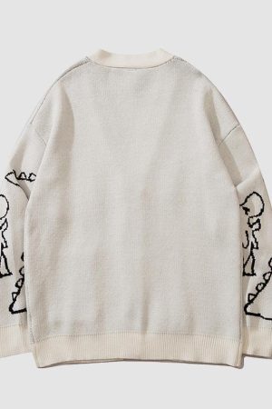 Style Core Aesthetics, New Style Trends Dinosaur Cardigan Sweater
