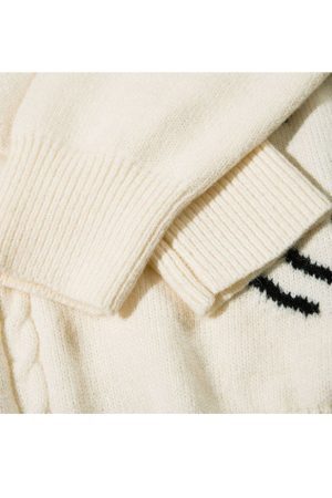 Style Core Aesthetics, New Style Trends Dinosaur Pattern Patchwork Solid Color Sweater