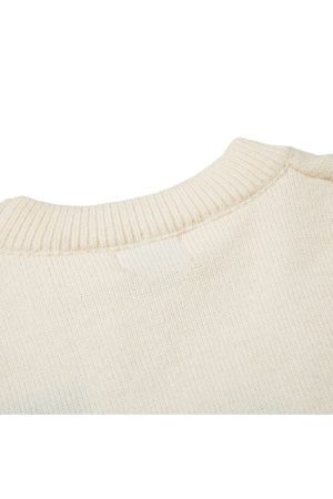 Style Core Aesthetics, New Style Trends Dinosaur Pattern Patchwork Solid Color Sweater