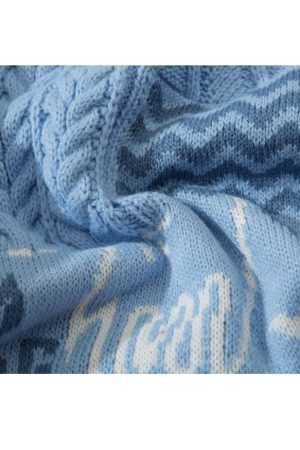 Style Core Aesthetics, New Style Trends Dinosaur Pattern Stitching Sweater