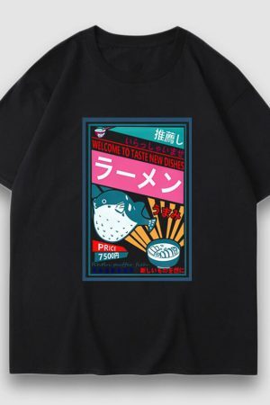 Style Core Aesthetics, New Style Trends Dishes Poster Cartoon Print Tee