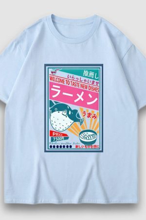 Style Core Aesthetics, New Style Trends Dishes Poster Cartoon Print Tee