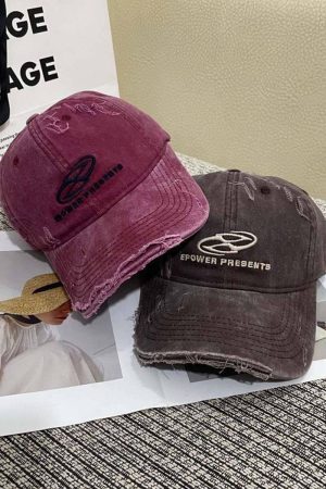 Style Core Aesthetics, New Style Trends Distressed Denim Baseball Cap