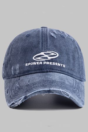 Style Core Aesthetics, New Style Trends Distressed Denim Baseball Cap