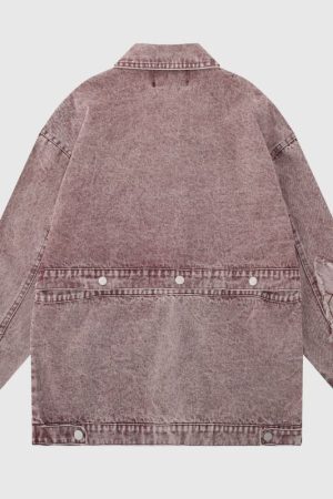 Style Core Aesthetics, New Style Trends Distressed Denim Butterfly Embroidered Jacket