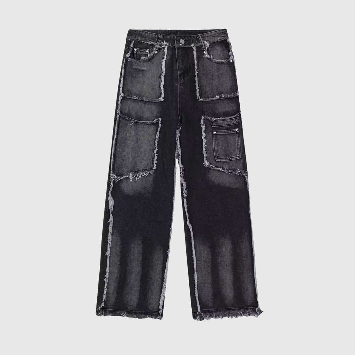 Style Core Aesthetics, New Style Trends Distressed Denim Cargo Pants