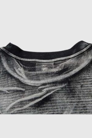 Style Core Aesthetics, New Style Trends Distressed Graphic Oversized T-Shirt