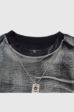 Style Core Aesthetics, New Style Trends Distressed Graphic Oversized T-Shirt