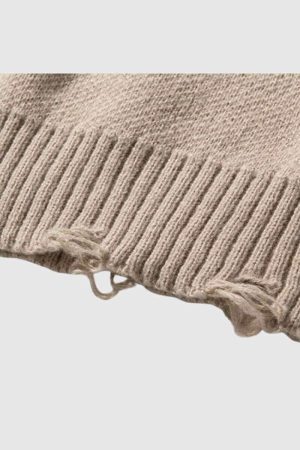 Style Core Aesthetics, New Style Trends Distressed Knit Pullover Sweater
