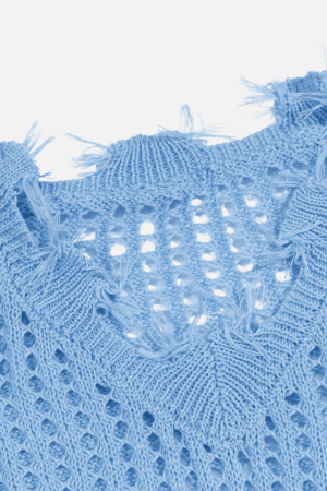 Style Core Aesthetics, New Style Trends Distressed Letter Knit Vest