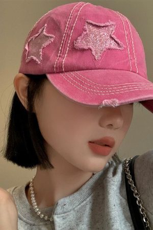 Style Core Aesthetics, New Style Trends Distressed Star Baseball Cap