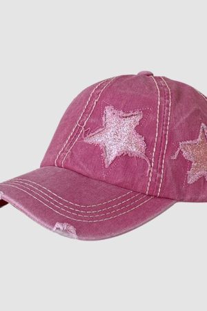 Style Core Aesthetics, New Style Trends Distressed Star Baseball Cap