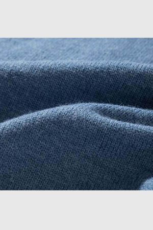 Style Core Aesthetics, New Style Trends Dog Graphic Two-Tone Knit Sweater