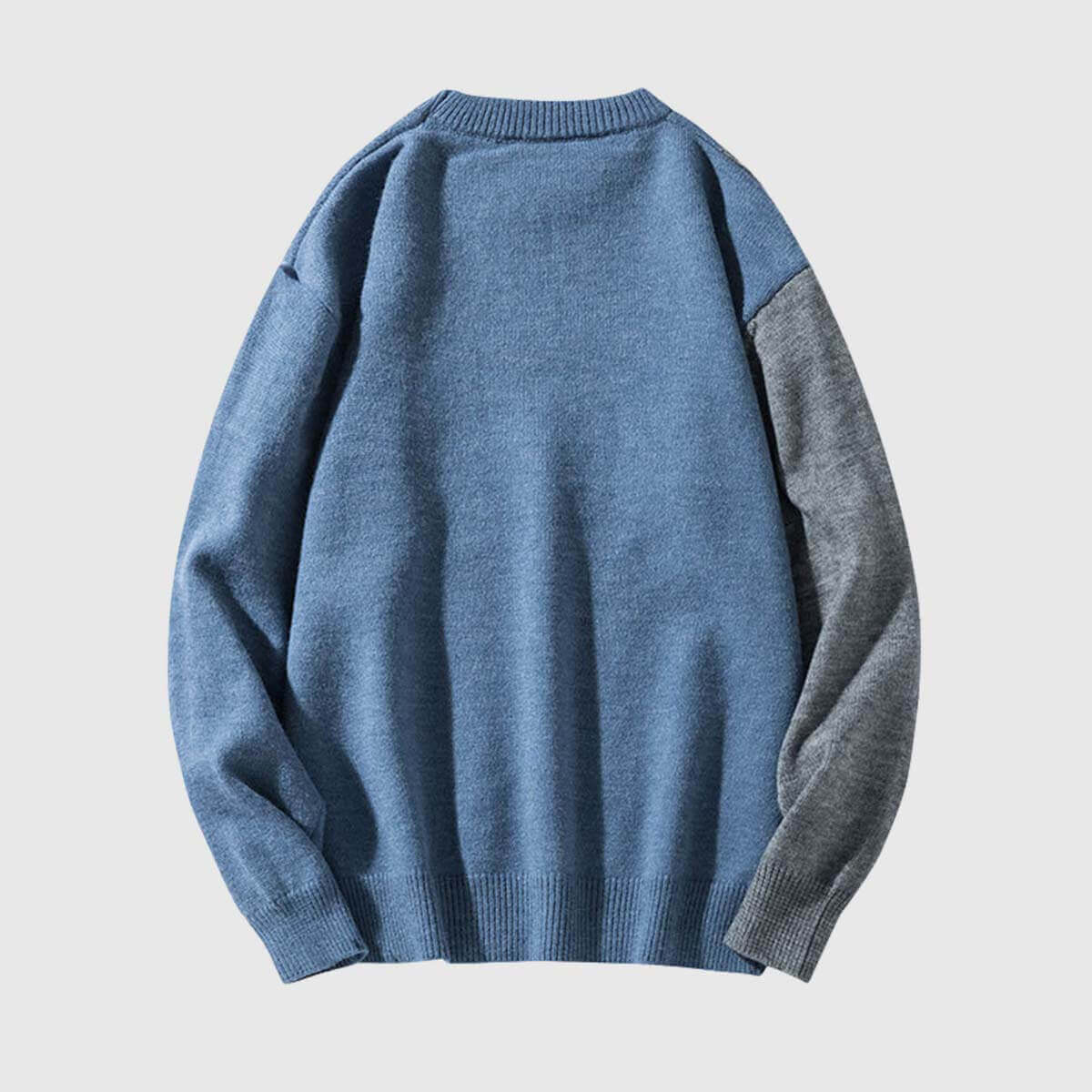 Style Core Aesthetics, New Style Trends Dog Graphic Two-Tone Sweater Style Core Aesthetics, New Style Trends Dog Graphic Two-Tone Sweater