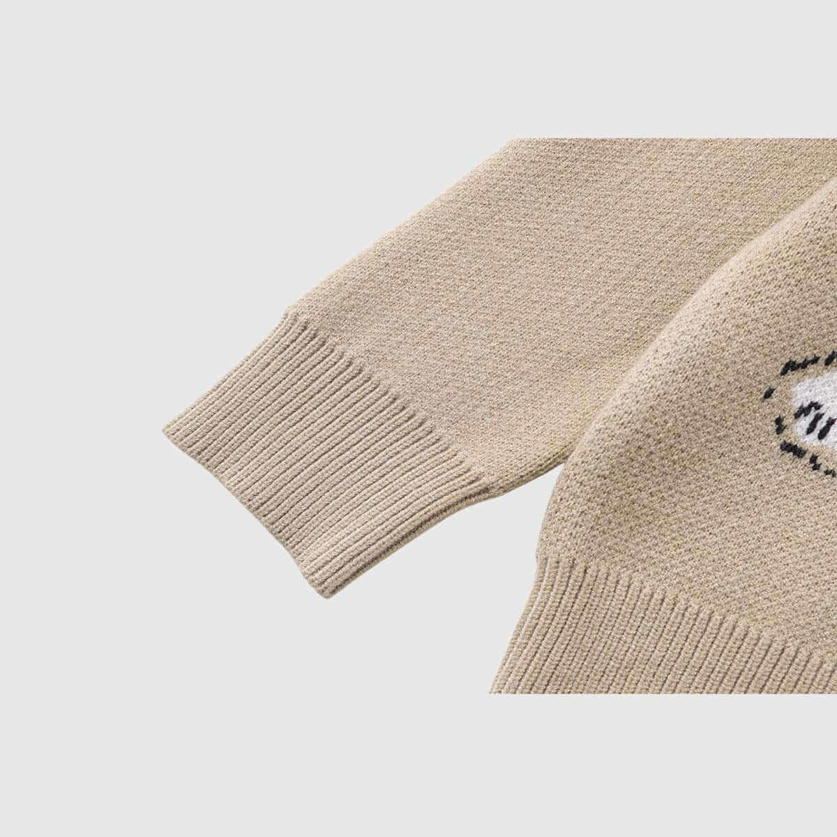 Style Core Aesthetics, New Style Trends Dog Pattern Knit Sweater Style Core Aesthetics, New Style Trends Dog Pattern Knit Sweater