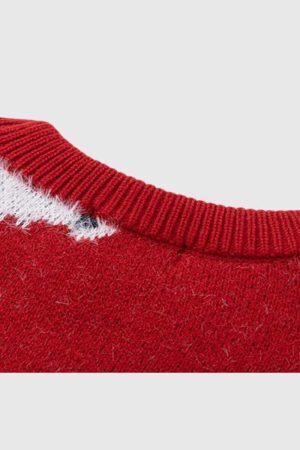 Style Core Aesthetics, New Style Trends Dog Pattern Knit Sweater