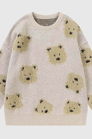 Style Core Aesthetics, New Style Trends Dog Pattern Knit Sweater