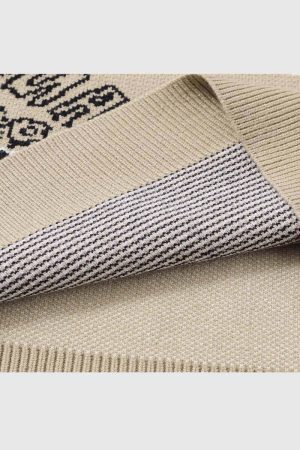 Style Core Aesthetics, New Style Trends Dog Pattern Oversized Knit Sweater