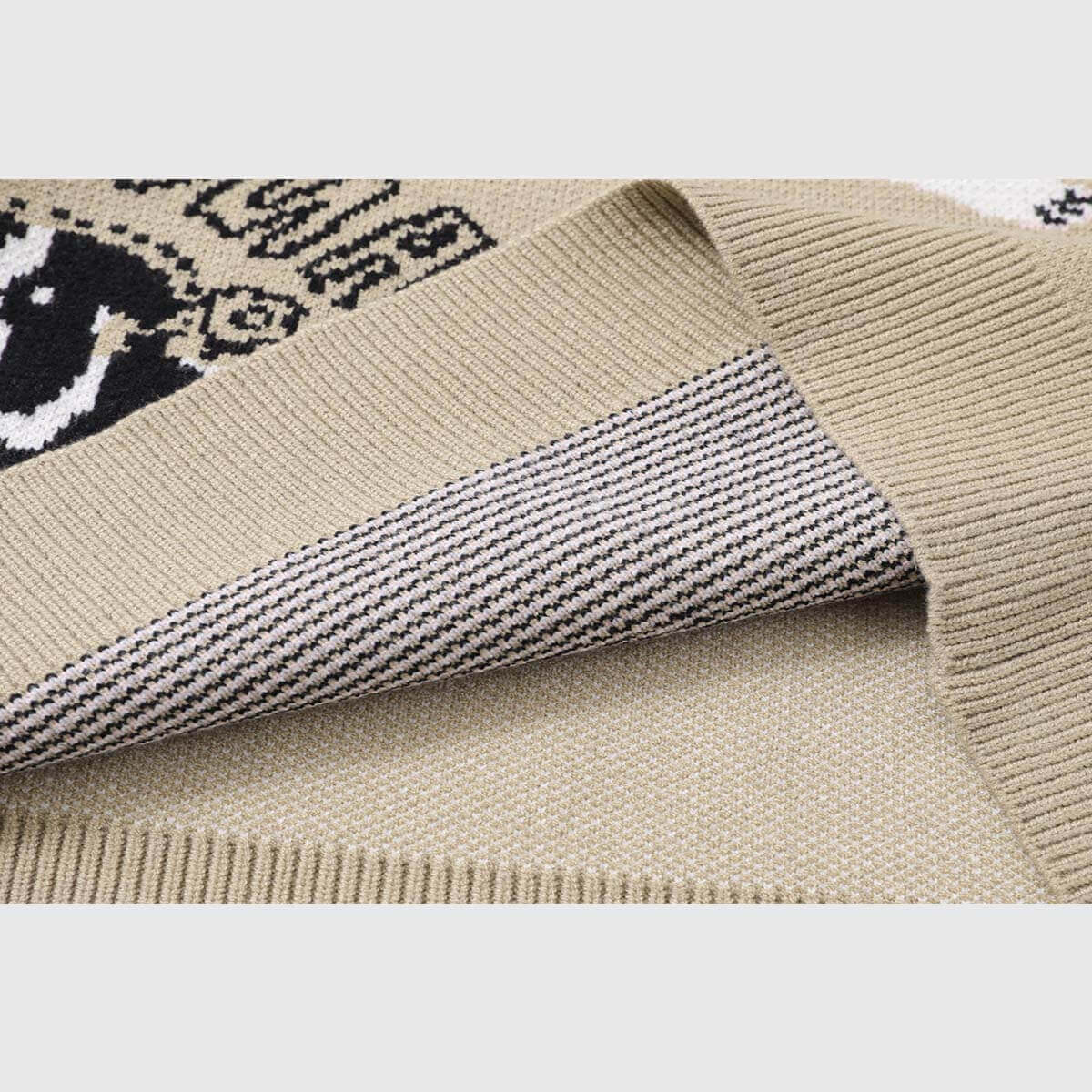 Style Core Aesthetics, New Style Trends Dog Pattern Oversized Knit Sweater Style Core Aesthetics, New Style Trends Dog Pattern Oversized Knit Sweater