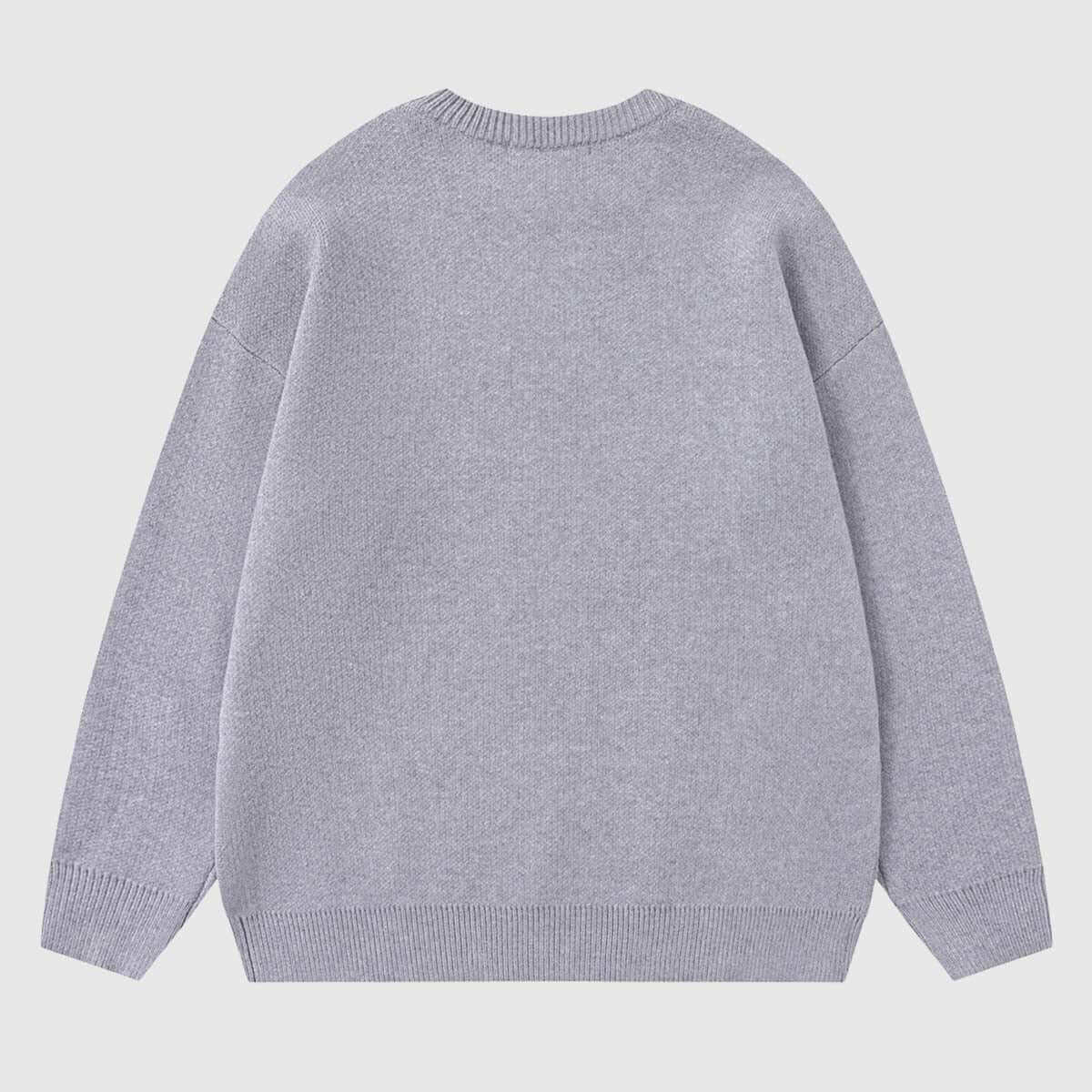 Style Core Aesthetics, New Style Trends Dog Pattern Oversized Knit Sweater Style Core Aesthetics, New Style Trends Dog Pattern Oversized Knit Sweater