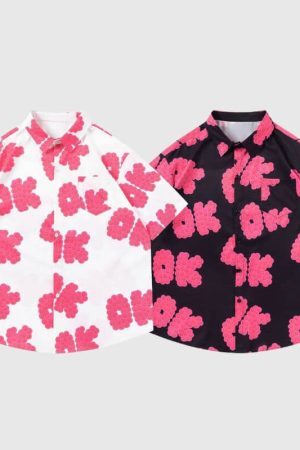 Style Core Aesthetics, New Style Trends Dopamine 'OK' Print Shirts
