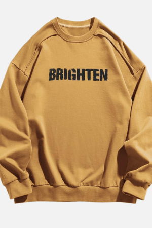 Style Core Aesthetics, New Style Trends Double Letter Print Sweatshirt