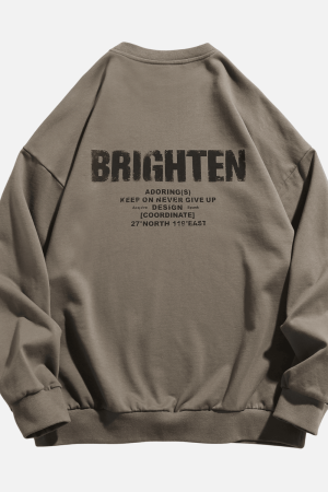 Style Core Aesthetics, New Style Trends Double Letter Print Sweatshirt